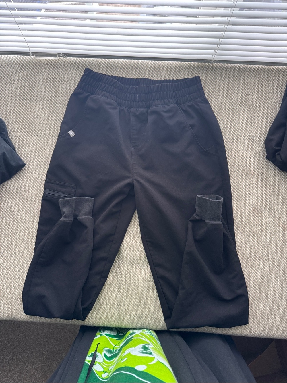 Figs Black Cargo Joggers